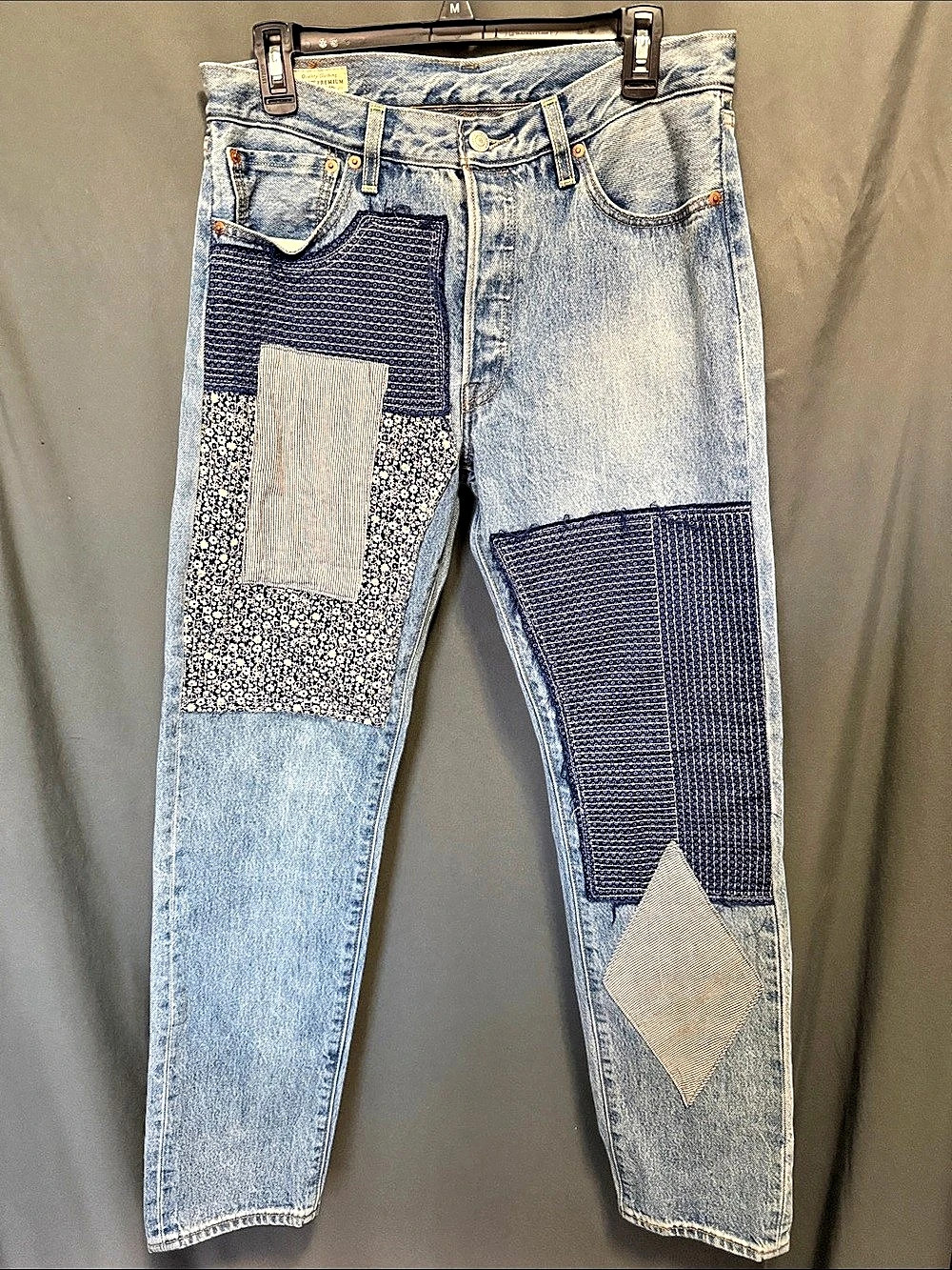 Levi's 501  Patchwork Straight Leg Jean